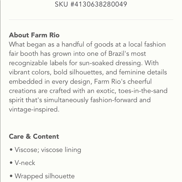 NWT: Anthropologie Farm Rio Monica Dress - Picture 3 of 4